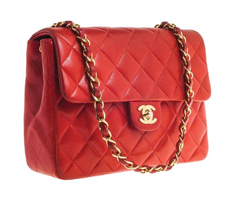 classic chanel bag red